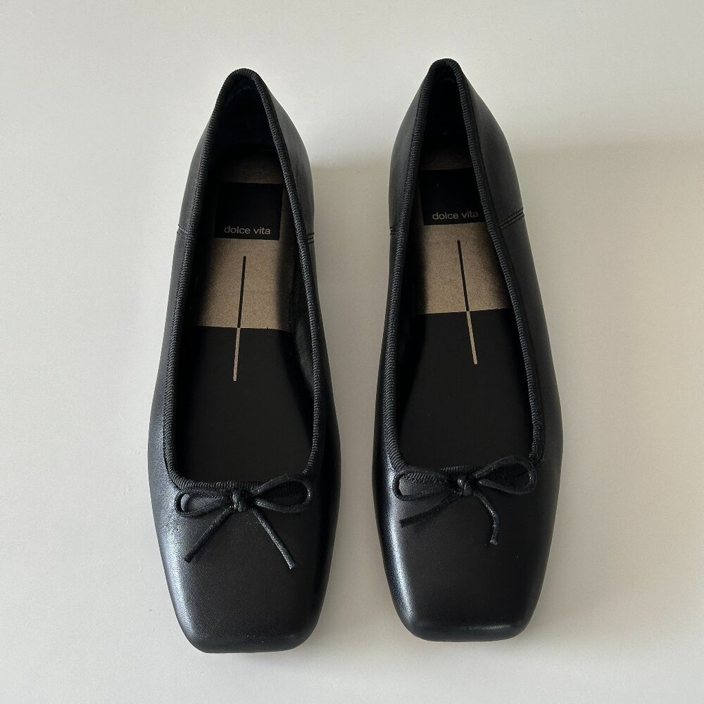 Never worn. Dolce Vita Anisa Leather Ballet Flats